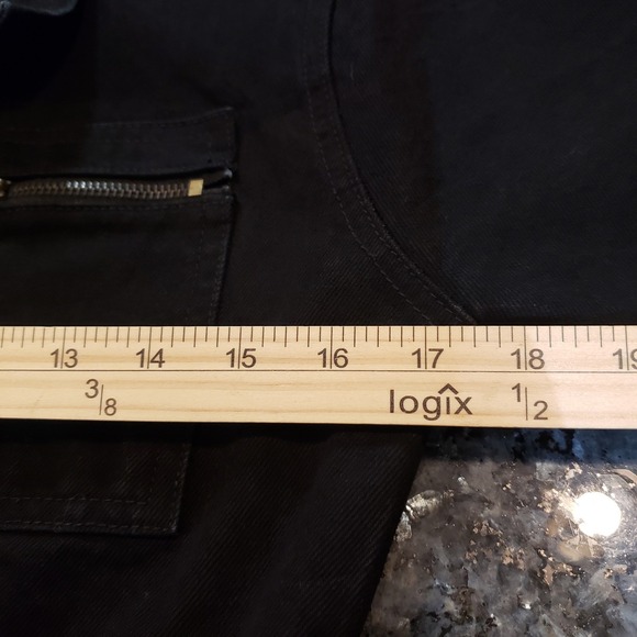 Nasty Gal Size 10 Black Short Sleeve Utility Jumpsuit 100% Cotton - Picture 7 of 9